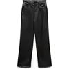 VERO MODA Pantaloni da Donna Effetto Pelle VMTESSA Pantaloni a Vita Alta, Nero, 31W x 32L