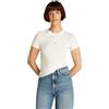 Tommy Jeans Tjw Slim Tonal Linear Tee Ext Dw0Dw20315, Maglietta a Maniche Corte, Donna, Bianco (Ecru), L