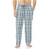 Amazon Essentials Pantaloni Pigiama in Popeline di Cotone dalla Linea Dritta con Coulisse ed Elastico in Vita Uomo, Blu Arancione Chiaro Madras Plaid, M