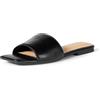 Amazon Essentials Sandali Slide da donna, in ecopelle nera, taglia 42