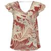ONLY Onlpalina Life SS V-Neck Top Ptm Camicetta a Maniche Corte da Donna, Colore: Rosso, S