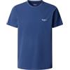 Pepe Jeans T-Shirt da Uomo Originale Basic 3N, Blu (Blu Inchiostro), S