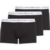 Tommy Hilfiger Uomo Pantaloncini Boxer Confezione da 3 con Fascia con Logo, Multicolore (TH Wht/TH Wht/TH Wht), S-M