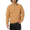 Amazon Essentials Felpa con Collo a Lupetto Leggera in Spugna Francese con Cerniera Sul Collo Uomo, Tan, S