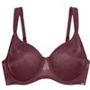 DORINA Origins-Shimmer Mesh-Wired_Bra Origins Reggiseno - Non Imbottito, Ferretti, Tessuto in Mesh con Paillettes e Microfibra, Spalline Regolabili, Rosso, Rosso, 7E