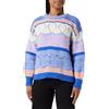 ONLY Bestseller A/S ONLADINA Life L/S Pullover Knt Noos, Directoire Blue/Pattern:Provence/Fairy Wren/Birch/Pale Dogwood, XXXL Donna