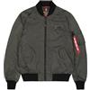 Alpha Industries MA-1 TTC Giacca bomber da uomo Greyblack