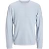 JACK & JONES JJEGEORGE Knit Crew Neck Noos, Chambray Blue/Dettagli: w. Cloud Dancer, XL