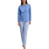 CALIDA Lovely Nights Set di Pigiama Donna | Pigiama lungo in 100% cotone, traspirante, delicato sulla pelle, facile da pulire