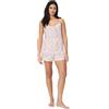 Amazon Essentials Set Pigiama in Misto Modal, Canotta con Pantaloncini Donna, Guscio D'uovo Bianco Floreale, XL