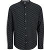 JACK & JONES Jjpierre Slub AOP Band Shirt L, Sky Captain, M