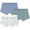 Petit Bateau Set di Boxer per Bambini in Cotone con Cintura a Collo Torre Eiffel