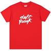 Daft Punk Sony Unisex DP Retail Crest Logo Tee Red rifornimento, Rosso/Escursione, Tinta Unita (Getaway Solids), XXL