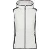 CMP Gilet Donna Hybrid Fix Hood, B.Co Gesso, 38 EU