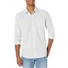 Amazon Essentials Camicia Casual in Popeline a Maniche Lunghe vestibilità Regular Uomo, Grigio Chiaro Bianco A Quadretti, XS