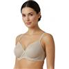 Selene, Reggiseno Donna Modellante, Fascia Alta Incrociata, con Ferretto e Coppe Imbottite Decorate, Collezione Violeta, Colore Terra, Taglia 6D