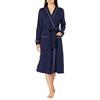 Amazon Essentials Accappatoio Leggero A Nido d'Ape A Tutta Lunghezza (Taglie Forti Disponibili) Donna, Blu Marino, M