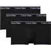 Calvin Klein Low Rise Trunk 3pk Boxer a Vita Bassa, Nero (3 Nero), L Uomo