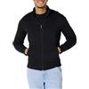 Amazon Essentials Felpa in Pile con Zip e Collo a Lupetto, Peso Medio, Vestibilità Classica Uomo, Nero, XS