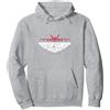 Top Gun Maverick Jet da Combattimento Felpa con Cappuccio, Unisex per Adulti, Grigio Melange, L