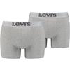 Levi's Boxer, Boxer Uomo, Grigio (Mid Grey Melange), S