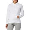 Champion Legacy Felpa con Cappuccio Powerblend Fleece Donna, Bianco