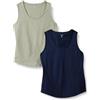 Amazon Essentials Donna Top Senza Maniche in 100% Cotone, vestibilità Regolare