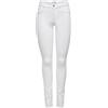 ONLY Jeans Aderenti Vita Media Stretch Denim ONLBLUSH Life Röhrenjeans Damen