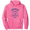 Peanuts Snoopy - Anche Le Mamme Hanno Bisogno di Andare a Letto Felpa con Cappuccio, Unisex per Adulti, Rosa Acceso, S