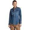 G-STAR Donna Slim Western Shirt, Blu (faded noosa blue D24343-D252-G310), XXS