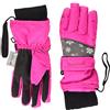Playshoes Guanto Per Dita, Guanti invernali Unisex - Bambini e ragazzi, Fiocchi Di Neve Rosa, 3 (ca. 4-6 anni)