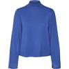 VERO MODA Bestseller A/S Vmsaba LS Highneck Maglione Noos, Beaucoup Blue, XXL Donna
