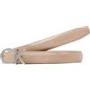 Calvin Klein Donna Cintura Thin Belt in Pelle, Beige (Chanterelle), 135 cm