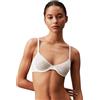 Calvin Klein Donna Reggiseno a Mezza Coppa Unlined con Ferretto, Bianco (White), 2D