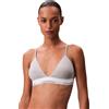 Calvin Klein Donna Reggiseno a Triangolo Lightly Lined con Fascia con Logo, Grigio (Grey Heather), L