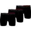 Tommy Hilfiger Uomo Pantaloncini Boxer Confezione da 3 in Microfibra, Nero (Black/Black/Black), S