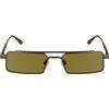 Calvin Klein Unisex Adult Sunglasses CK24111S - Matte Amber Gold with Solid Light Ochre Lens