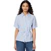 Amazon Essentials Camicia a Maniche Larghe e Regolabile in Vita, in Misto Lino, Vestibilità Comoda Donna