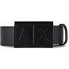 Armani Exchange leather belt with plaque, cintura,
