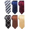 Passabin Cravatta per uomo Cravatta Tessuto Jacquard Cravatte Set 6 PZ, Rosso, marrone, oro, blu, verde scuro, paisley, 2.95 inches*57.5 inches
