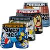 Freegun Fgloo/3/Bm/Pk4 Boxer Corti, Blu/Marrone/Verde/Nero, 8-10 Anni (Pacco da 4) Bambini e Ragazzi