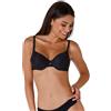 Lovable Reggiseno Ferretto in Microfibra | Coppe Leggermente Imbottite e Senza Cuciture | Invisibilità e Comfort | 09WP Invisible Lift Supreme Donna, Nero, 36 / 4B
