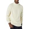 Amazon Essentials Maglione Dolcevita a Coste in Cotone 100% Uomo, Avorio, XXL