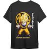 Comic Studio Goku Super Sayan Dragon Ball Z Maglietta | Licenza Ufficiale | Unisex | Grigio | S T-Shirt, S