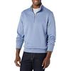 Amazon Essentials Felpa in Pile A Maniche Lunghe con Zip Corta Uomo, Blu Ardesia, L