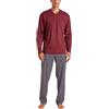 Calida Relax Streamline Set di Pigiama, Opaco, Mars Red, 56 Uomo