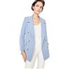 Trendyol Trendyol Damen Regular Zweireihig Plain Webstoff Blazer Cappotto Donna (Pacco da 1)