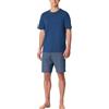 Schiesser Casual Essentials Set di Pigiama, Blu Navy, 64 Uomo
