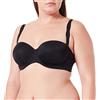 Sans Complexe, Essentiel Fit - Reggiseno per Fascia con Ferretto, Nero, 3C