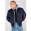Alpha Industries MA-1 D-Tec Bomber Jacket per Uomo Rep.Blue